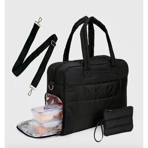 Laptop Tote Bag w/Insulated Lunch Compartment 17.7"Lx7.1"Dx13.4"H NIB